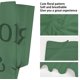 thumbnail image 3 of 1 pañuelo verde ajustable para perro, triangular, con estampado de escudo y palabras de Bark Ranger, de algodón lavable., 3 of 9