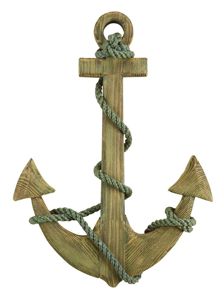 Wooden Anchor Wall Decor