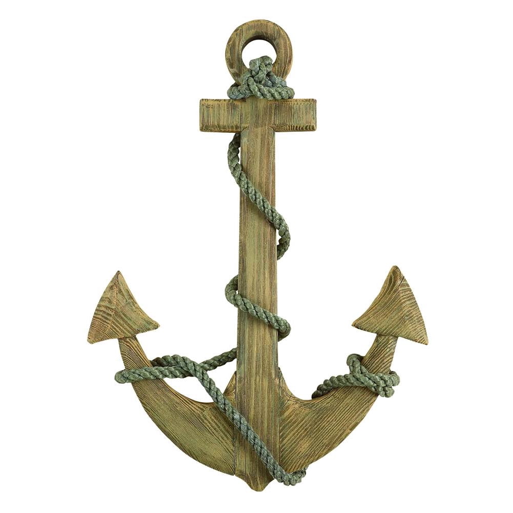 Wooden Anchor Wall Decor