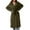 Army Green, variant on Women's Long Oversized Trench Coat Notch Lapel Double-Breasted Jacket with Pockets & Belted, Casual Outerwear for Fall and Winter