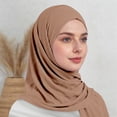 thumbnail image 2 of Daznico Scarf for Women, Elegant Chiffon Pearl Scarf Wrap Shawl for Summer Lightweight Versatile Headband Neckwear, 2 of 6