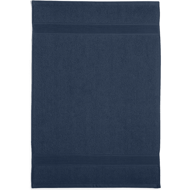 Ralph Lauren Navy Sanders Antimicrobial Bath Mats Bedding, 22"" W x 31"