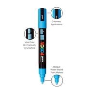 Uni POSCA PC-5M Paint Markers – 8 Assorted Colors,Medium Tip, (1.8-2.5mm), Acrylic Paint Pens for Drawing & Art