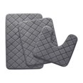 thumbnail image 1 of Mainstays Memory Foam Bath Mat Set Grey, 1 of 5