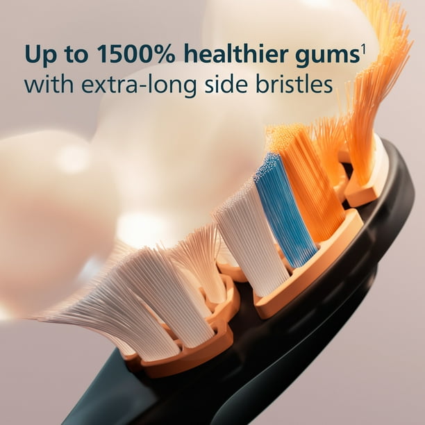 Philips Sonicare Premium A3 Black Toothbrush Heads, 2-pk, Plaque