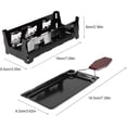 thumbnail image 3 of Portable Candlelight Cheese Raclette Non-Stick Rotaster Baking Tray Stove Set Carbon Steel Home Kitchen Grilling Tool with Wood Handle for Baking Grilling, 3 of 8
