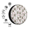 thumbnail image 4 of Sikiie Flowe Rooster PVC Leather Spare Tire Wheel Cover Spare Tire Cover, for Car Truck SUV Camper Trailer Universal Fit(14-17in)-17 inch, 4 of 6