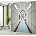 thumbnail image 5 of Ambesonne Science Shower Curtain, Futuristic Corridor, 69"Wx70"L, Grey, 5 of 5