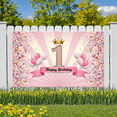 thumbnail image 5 of Pink Balloons Banner 1st Birthday Decorative Design Celebration Backdrop for Kids Party Indoor Decoration Photo Shoot, 5 of 8
