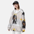 thumbnail image 3 of KLL Teckel Assis dans une Baignoire Imprimé Hommes Femmes UPF 50+ Protection Solaire Veste à Capuche Manches Longues Pêche Randonnée Performance Chemise-3TG, 3 of 7
