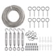thumbnail image 4 of de para de solar rectangular triangular, incluye cables de Metal de material acero inoxidable con revestimiento de de 98FT shamjiam herrajes para velas de sombra, 4 of 8