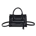 thumbnail image 1 of Bolsa bandolera para mujer Bolsas de mano con cremallera informales Ligero para regalo (Negro) Tmvgtek Para Estrenar, 1 of 9