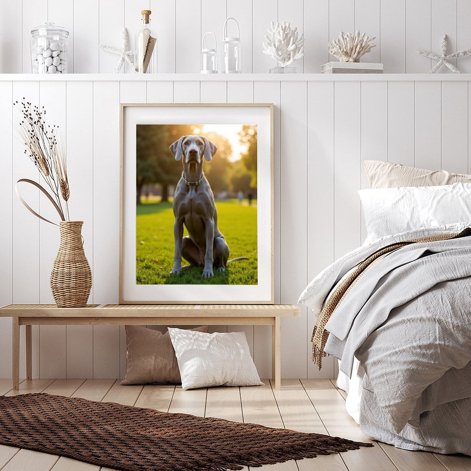 Diamond Art Kit for Adults, Graceful Dog Park Sunset Scene Diamond Painting for Adults Beginners, DIY Diamond Art Painting Kits, 5D Diamond Painting Crafts for Home Decor 12x16 Frameless