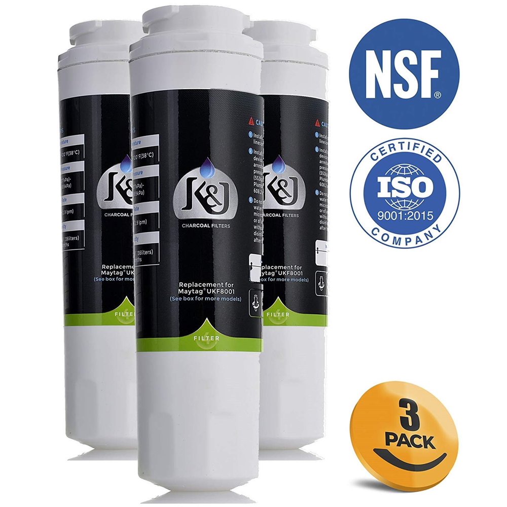 K&J UKF8001 Refrigerator Water Filter, Compatible with Maytag Filter 4
