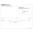thumbnail image 2 of Kingston Brass Edenscape Adjustable Oil Rubbed Bronze Shower Curtain Rod with Rings, 36"-60", 2 of 4