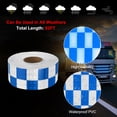 thumbnail image 3 of Uxcell Reflective Tape, Self-Adhesive Trailer Reflector Tape Waterproof Warning Sticker Blue White 2 Inch x 82 Feet, 3 of 6