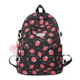thumbnail image 4 of Mochila De Estudiante Con Estampado De Fresa, Mochila Escolar Para Niñas Kawaii, Mochila De Viaje Informal De Nailon, 4 of 4