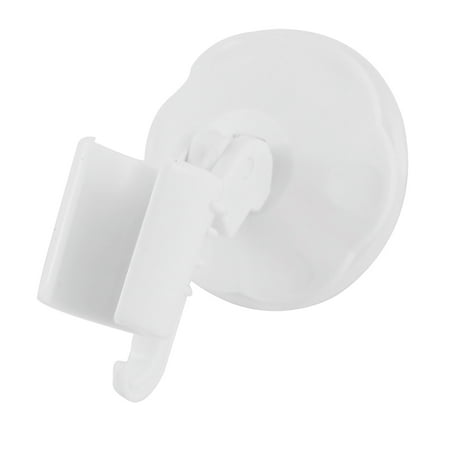 Uxcell 1 Piece Attachable Bathroom Shower Head Holder Wall Suction Cup Bracket, White