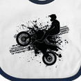 thumbnail image 4 of Inktastic Motocross Dirt Biking Bmx Boys or Girls Baby Bib, 4 of 4