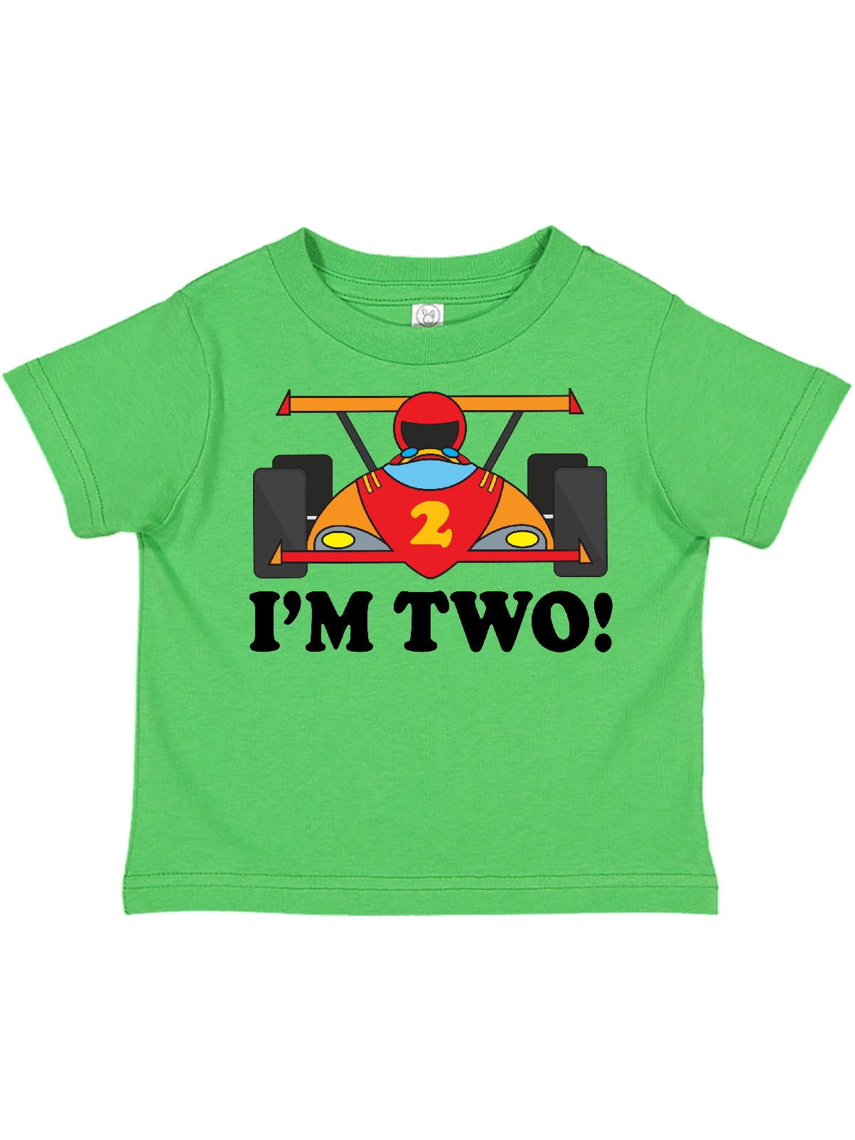 INKtastic Race Car 2nd Birthday Boys Racing Toddler TShirt Walmart