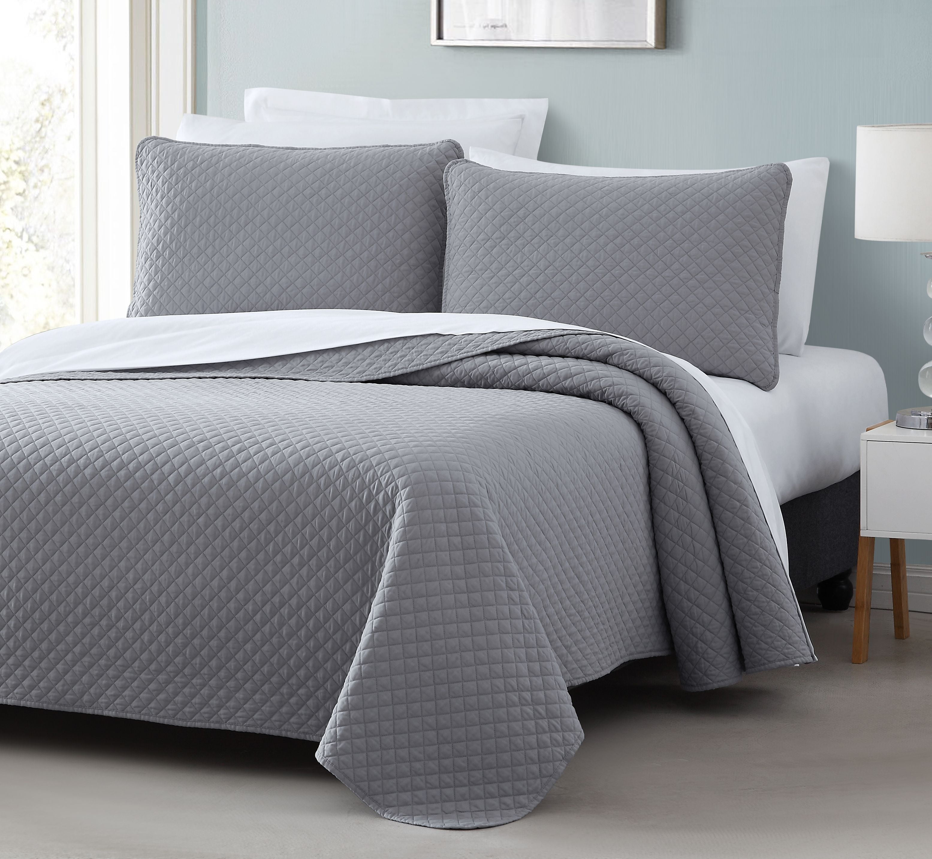 Cozy Beddings Quilted Coverlet Set Elliott Collection Bedspread ...