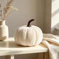 thumbnail image 4 of Mini Pumpkins Artificial Fall Pumpkin, Creamy Farmhouse Decor for Table Centerpiece Mantel Shelf, Indoor Halloween Decorations for Thanksgiving Home Displays(1 PC), 4 of 5