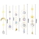 thumbnail image 3 of Carillón De Viento 5 uds colgante Luna sol corazón bola receptor de luz cristal carillón de viento al aire libre Wdftyju Libre de BPA, 3 of 3