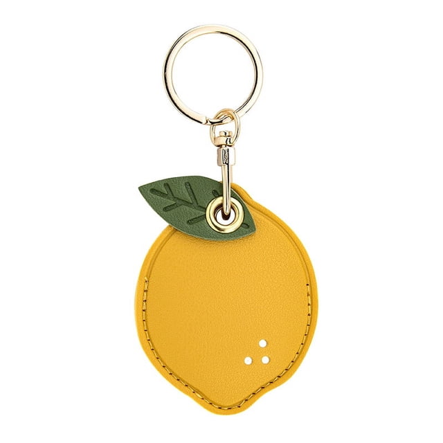 Llavero con funda de cuero con tarjeta de acceso de dibujos animados, llavero creativo y lindo para niña, bolso colgante, regalo personalizado