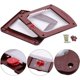 thumbnail image 4 of Cerradura de carta para puerta interior de ganado con cerradura Catter Cottage puerta de túnel animales La puerta chat con cerradura manual con 4 vías esquí esquí Gafas de esquí, 4 of 5