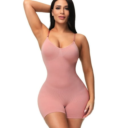 

High Waist Tummy Control Butt Lift Slimming Body Shaper Sexiest Underbust Waist Trainer Cincher Top Dress for Women M Pale Mauve