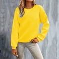 thumbnail image 2 of Gkeoshab Womens Sweaters Long Sleeve Shirts for Women 2026 Fall Clothes Tunic Tops Loose Fit Dressy Crewneck Pullover Sweaters Yellow XXL, 2 of 7