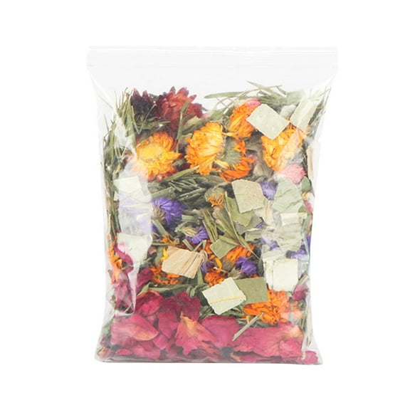Hamster Flowers | Natural Dried Flower Gerbil Bedding Odor Control Hamster Forage For Rabbits Gerbils Or Other Small Animal Hamster Cage Accessory 1pc Dips Hamster Products Chew for Rabbits Chew for