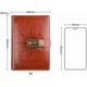 thumbnail image 2 of Leather Lock Diary, Vintage Journal With Lock For Women, B6 Diary With Combination Lock Personal Diary Refillable Locking Journal Writing Notebook For, 2 of 4