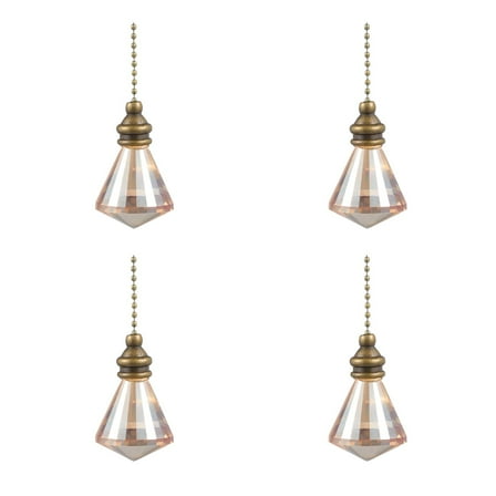 unbranded 4pcs Pendant Lighting, Prisms Gemstone Shaped Hanging Pendant Lamp Ornament for Bedroom Dining Room ( Khaki )