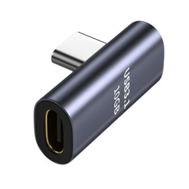 90 Degree USB-C Male to USB-C Female Adapter Data Right Converter Angled D0P2
