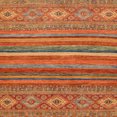 thumbnail image 1 of Ahgly Company Indoor Square Abstract Bronze Brown Abstract Area Rugs, 7' Square, 1 of 6