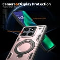 thumbnail image 6 of ELEHOLD For Moto G Stylus 5G (2025) Ergonomic Design Military Grade Shockproof Protective Case Magnetic Ring Stand Rugged Cover, Non-Slip, Support Wireless Charging, Rosegold, 6 of 6