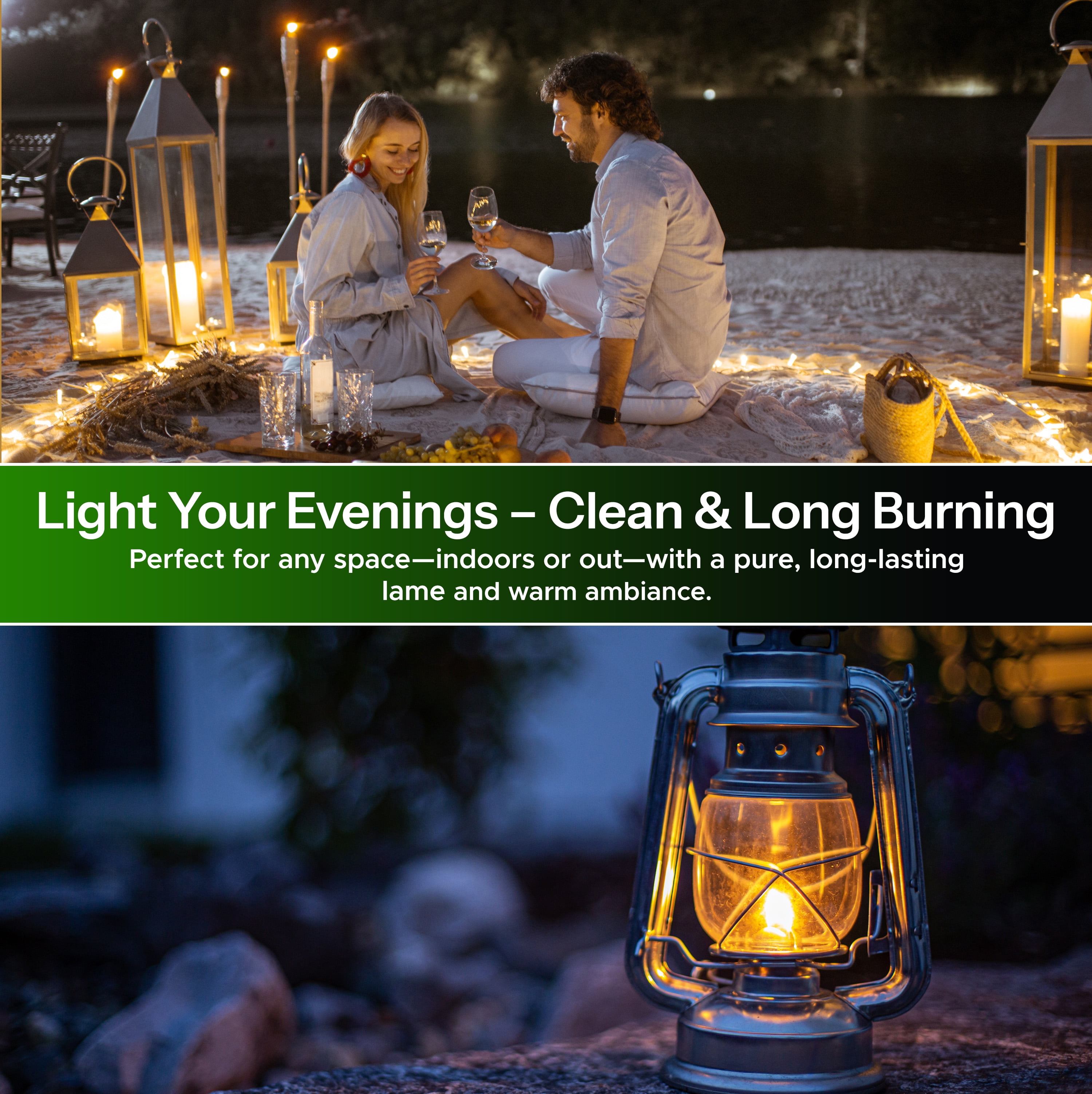 Firefly Fuel Premium Liquid Paraffin Lamp Oil for Indoor Use 32 oz - Indoor Smokeless Odorless Paraffin Oil Fuel for Lamps, Lanterns, Candles, Eucalyptus Scent, Kosher