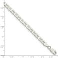 thumbnail image 2 of 925 Sterling Silver Solid Polished 4.5mm Nautical Ship Mariner Anchor Chain Bracelet 7 Inch Lobster Claw Link Bracelet f, 2 of 2