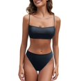 thumbnail image 2 of Dorinao Tan Through Swimwear Women, Black, 3XL, 2 of 5