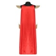 thumbnail image 4 of iiniim Womens Princess Cosplay Costumes with Red Cloak Cape for Halloween Party Black 3XL, 4 of 7
