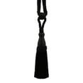 thumbnail image 2 of Elegant Lustrous Curtain Tassel Tieback, Tassel Length 8 1/2" (21.5cm), 30" Spread (76cm) (Style# TBC085), Pure Black #K9 (Jet Black) Set of 2, 2 of 6
