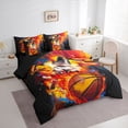 thumbnail image 2 of Erosebridal Basketball Graffiti Splash Bedding Comforter Set 7pcs for Kids Teens,Boys Girls Sport Gamer Queen Bedding Sets,Black Reversible,Ultra Soft Home Decor, 2 of 6