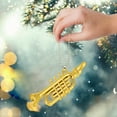 thumbnail image 2 of Dsscvnef Musical Instrument Pendant Musical Miniatures Musical Miniature Instruments Musical Ornament Hanging Instruments Mini Musical Instruments Garland Glass Painted Stained Glass Window Hangings, 2 of 4