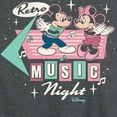 thumbnail image 3 of Disney - Mickey & Friends - Retro Music Nights - Minnie & Mickey Dancing - Women's Racerback Tank Top, 3 of 6