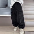 thumbnail image 4 of Jeans Cargo Pants for Boys Baggy Jeans Boys Straight Leg Jeans Boys Wide Leg Pants Boys Jeans Size 14-15 Years, 4 of 9
