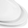 thumbnail image 4 of 2 Pack 16" Porcelain Large Oval Serving Plates, White Oval Serving Platters Dishes for Serving Food, Appetizers, Dessert, Meat, Sushi, Fish, Party, 4 of 8