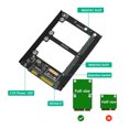 thumbnail image 4 of Dual Msata SSD To 2.5inch  III Adapter, MSATA To  Hard Drive Adapter Converter Card 6Gbps Plug And Play  For Computer, 4 of 8