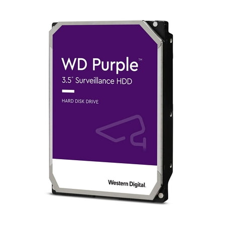 Western Digital 10TB WD Purple Surveillance Internal Hard Drive HDD - 7200 RPM, SATA 6 Gb/s, 256 MB Cache, 3.5" - WD102PURZ