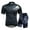 Black-gray, variant on Mens Cycling Jersey Biking Shorts and Shirts Short Sleeve Bicycle Outfits Clothing Green XL